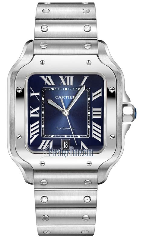 santos cartier mens watch|cartier santos watch price list.